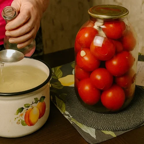 nakladané paradajky