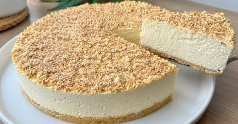 nepečená broskyňová torta