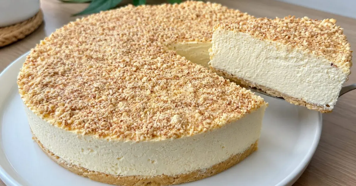 nepečená broskyňová torta