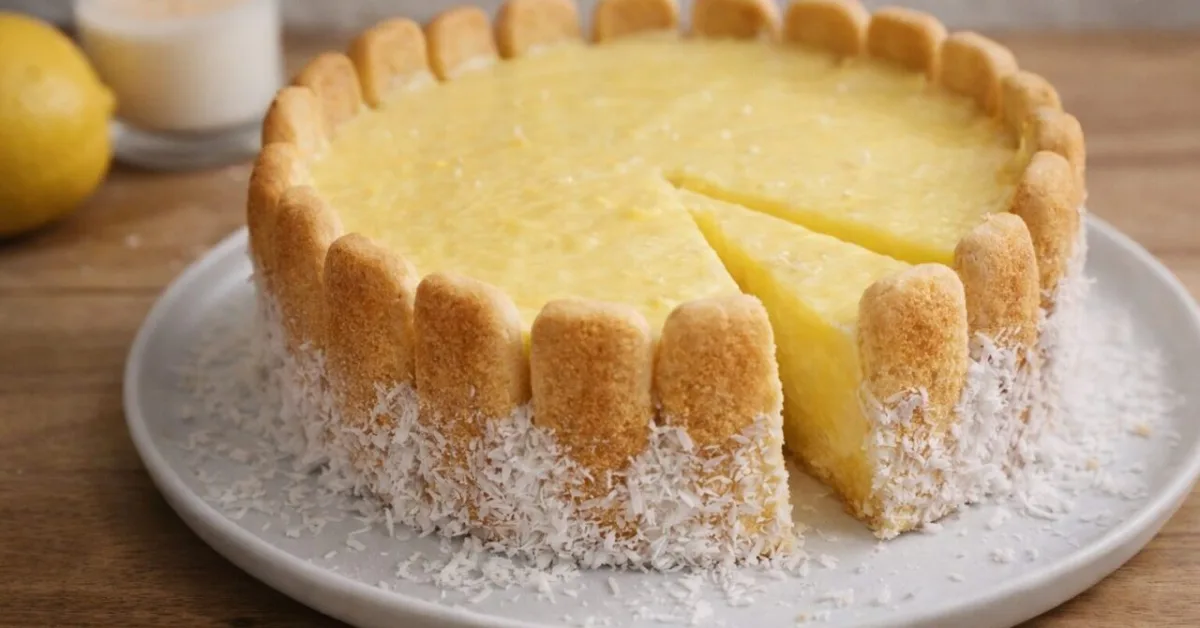 nepečená citrónová torta