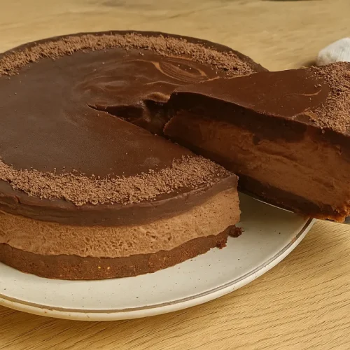 nepečená čokoládová torta