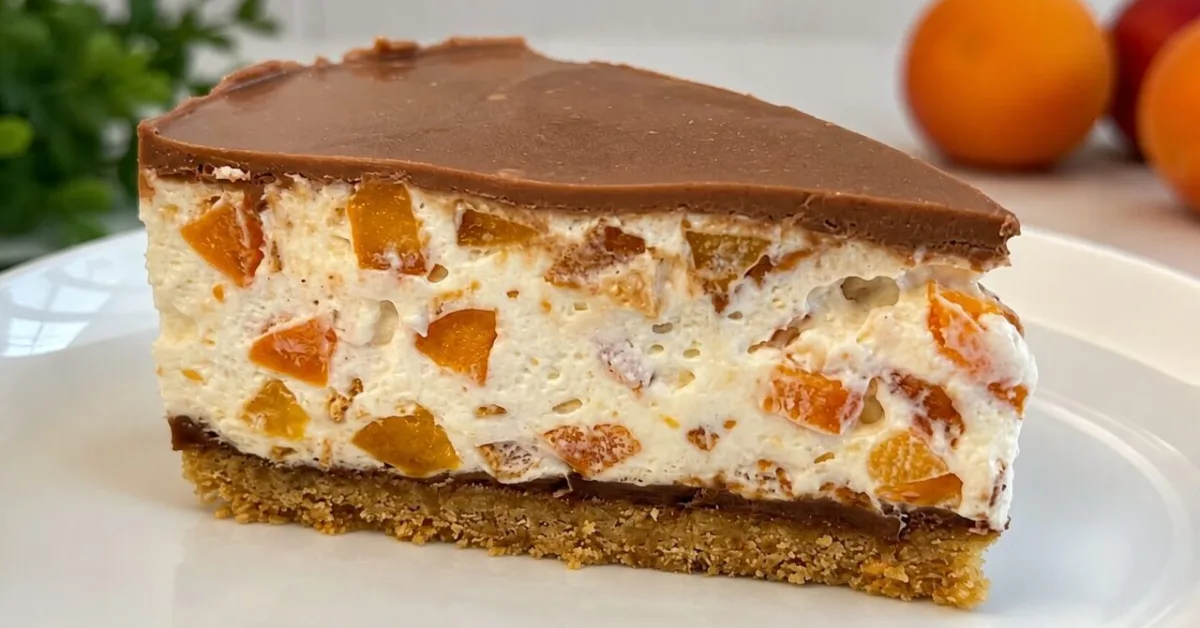 nepečená marhuľová torta