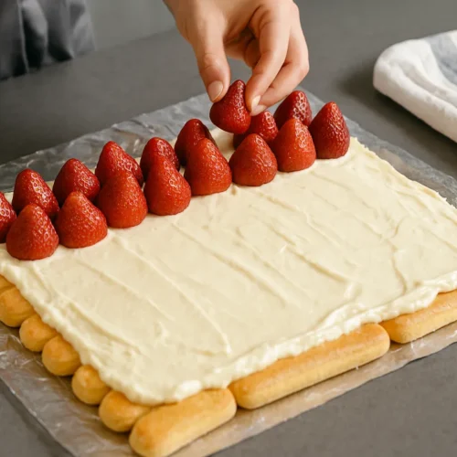 nepečená piškótová roláda