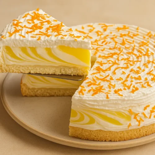 nepečená pomarančová torta