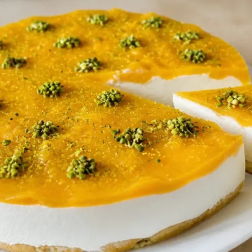 nepečená torta s tvarohovým krémom