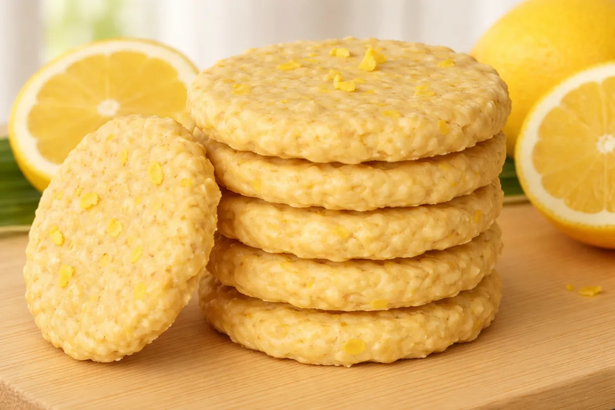 nepečené citrónové sušienky