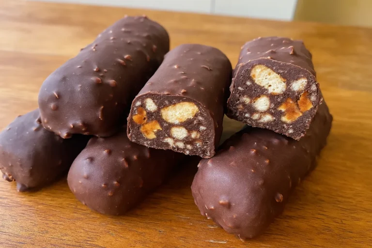 nepečené čokoládové tyčinky