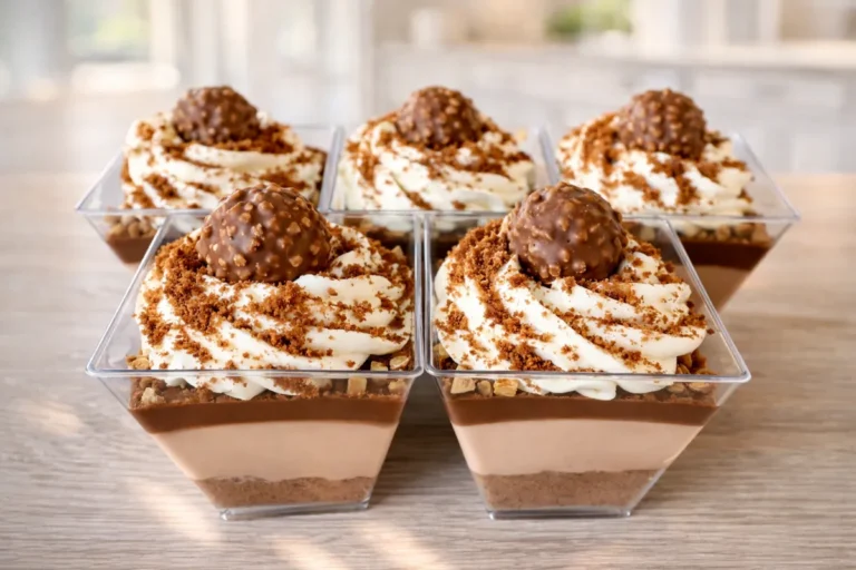 nepečené lieskovcové poháre