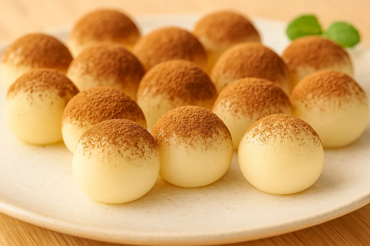 nepečené mliečne guličky