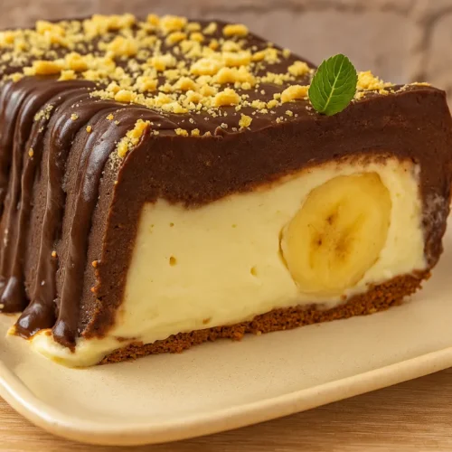 nepečený banánový tunel