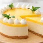 nepečený citrónový cheesecake