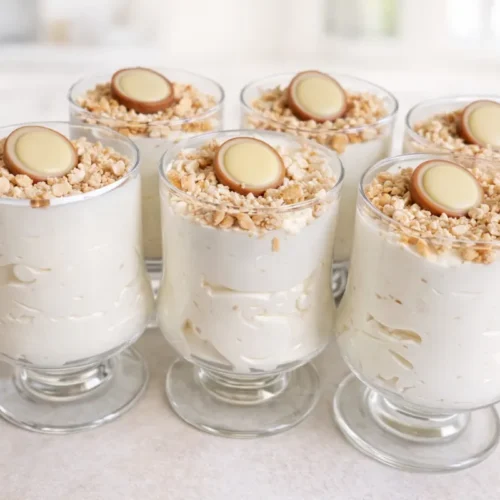 nepečený dezert do pohára