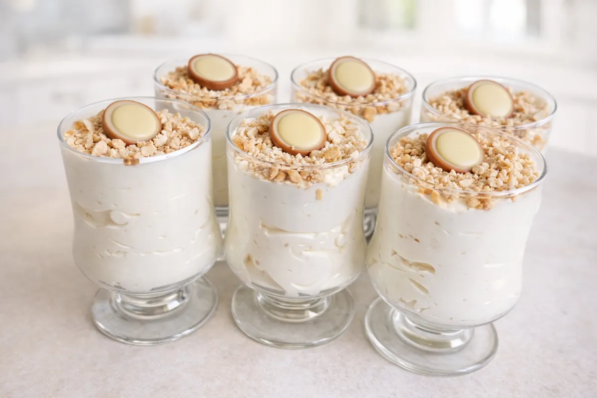 nepečený dezert do pohára