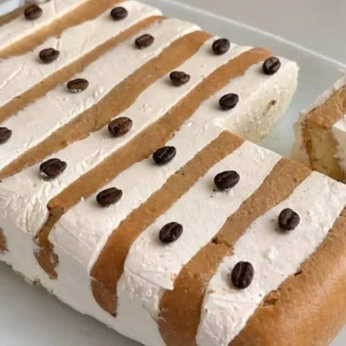 nepečený kávový dezert