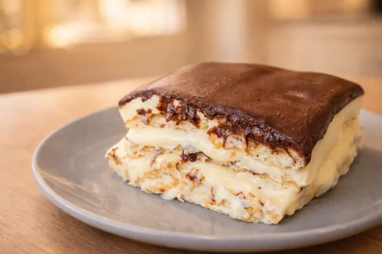 nepečený sušienkový dezert