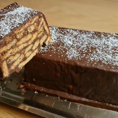 nepečený sušienkový koláč