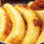 obrátený čokoládovo-banánový dezert