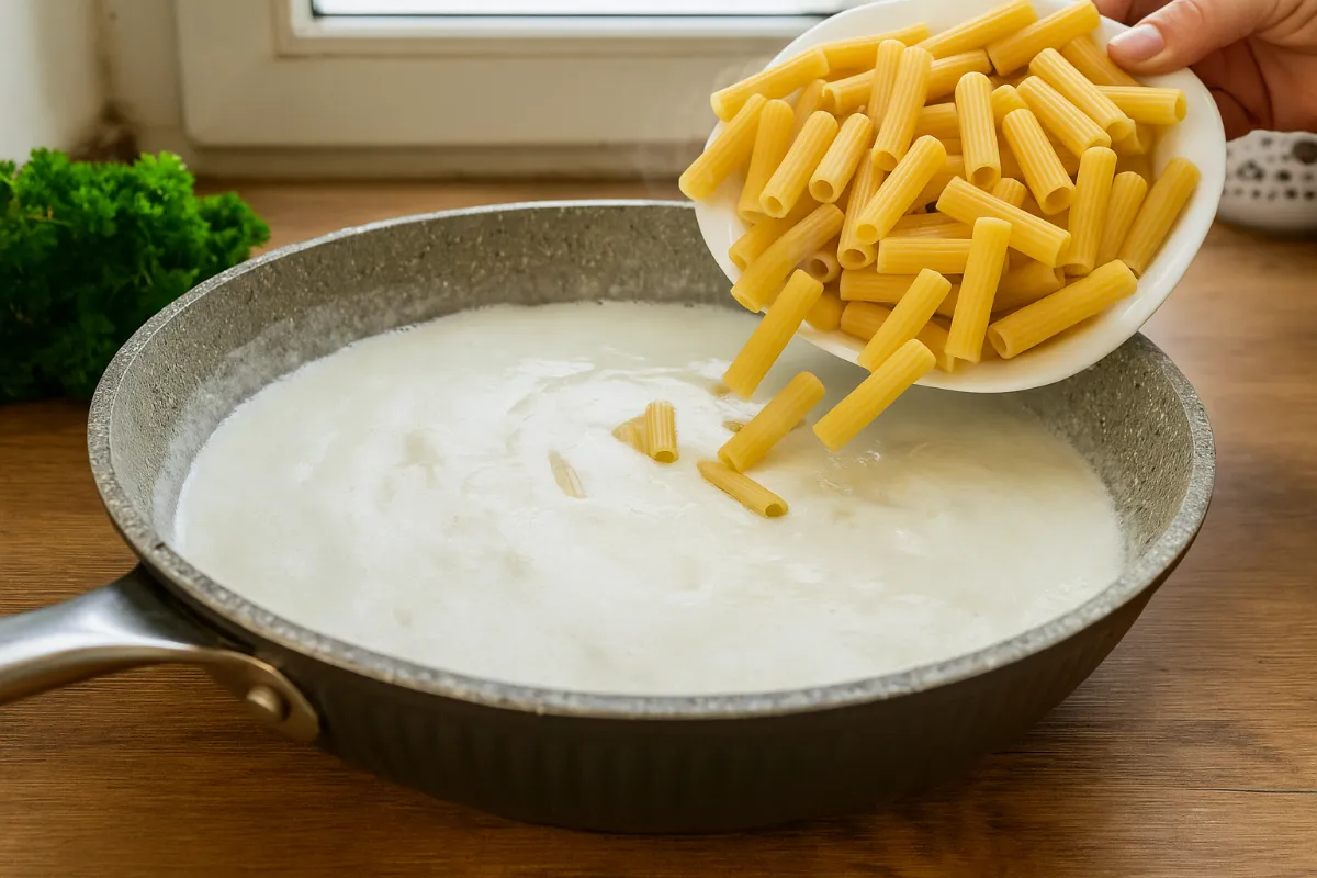 one pot cestoviny so syrovou omáčkou