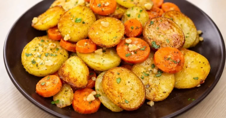 opekané zemiaky s mrkvou