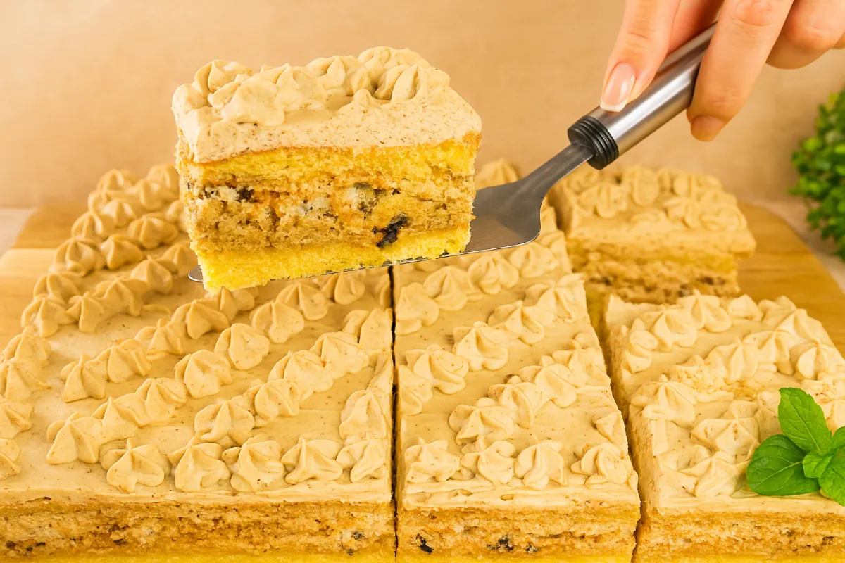 orechové rezy s kávovým krémom