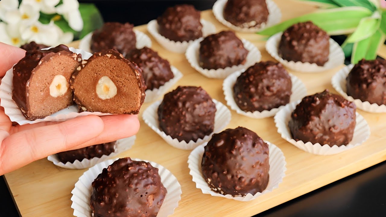 domáce Ferrero Rocher z oblátok