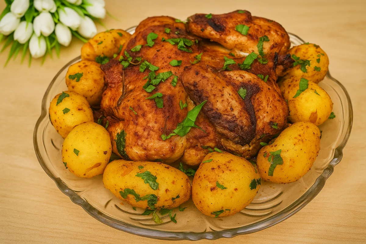 pečené kura so zemiakmi