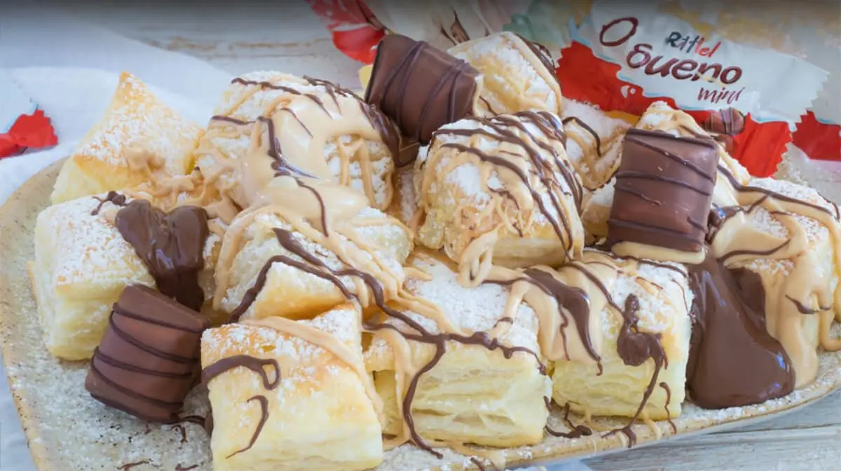 Pečivo s Kinder Bueno