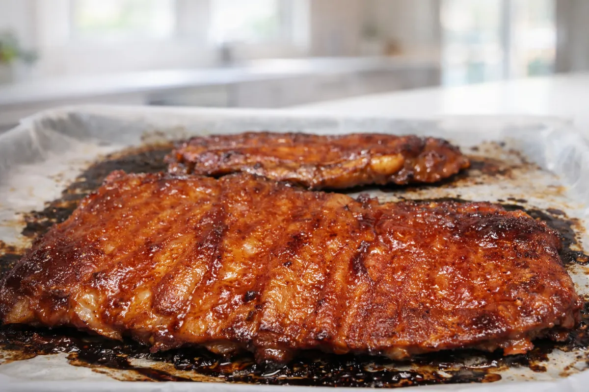 pikantné pečené rebrá