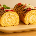 piškótová roláda s tvarohom