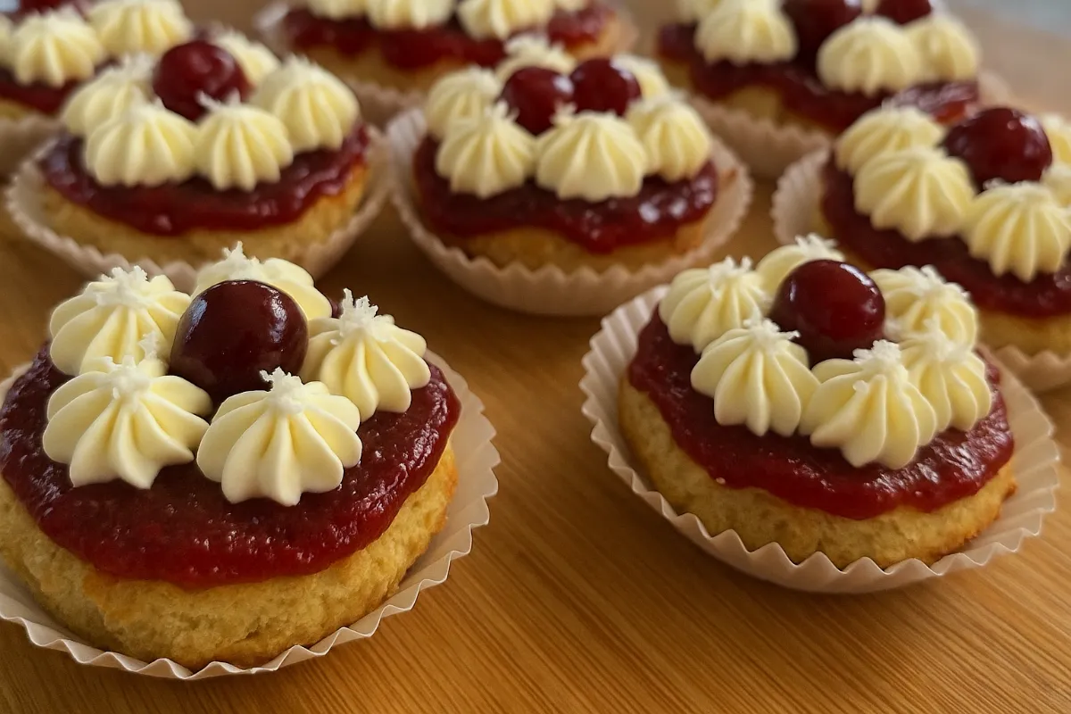 piškótové mini tortičky