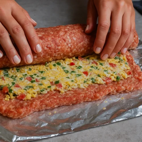 plnená roláda z mletého mäsa