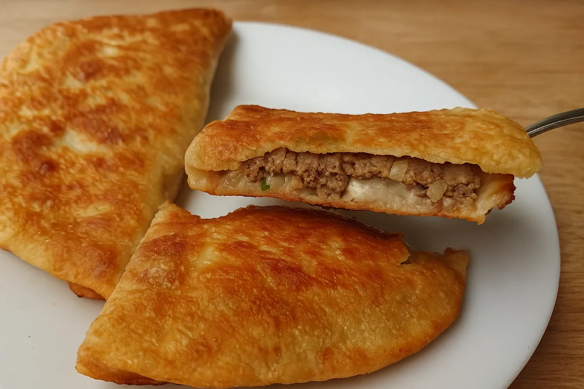 plnená tortilla s mletým mäsom