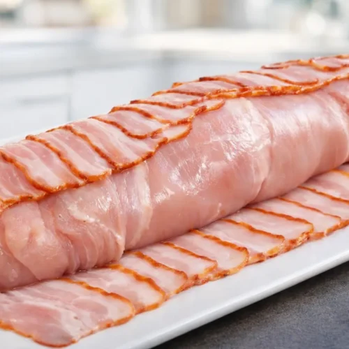 plnené kuracie prsia v slanine