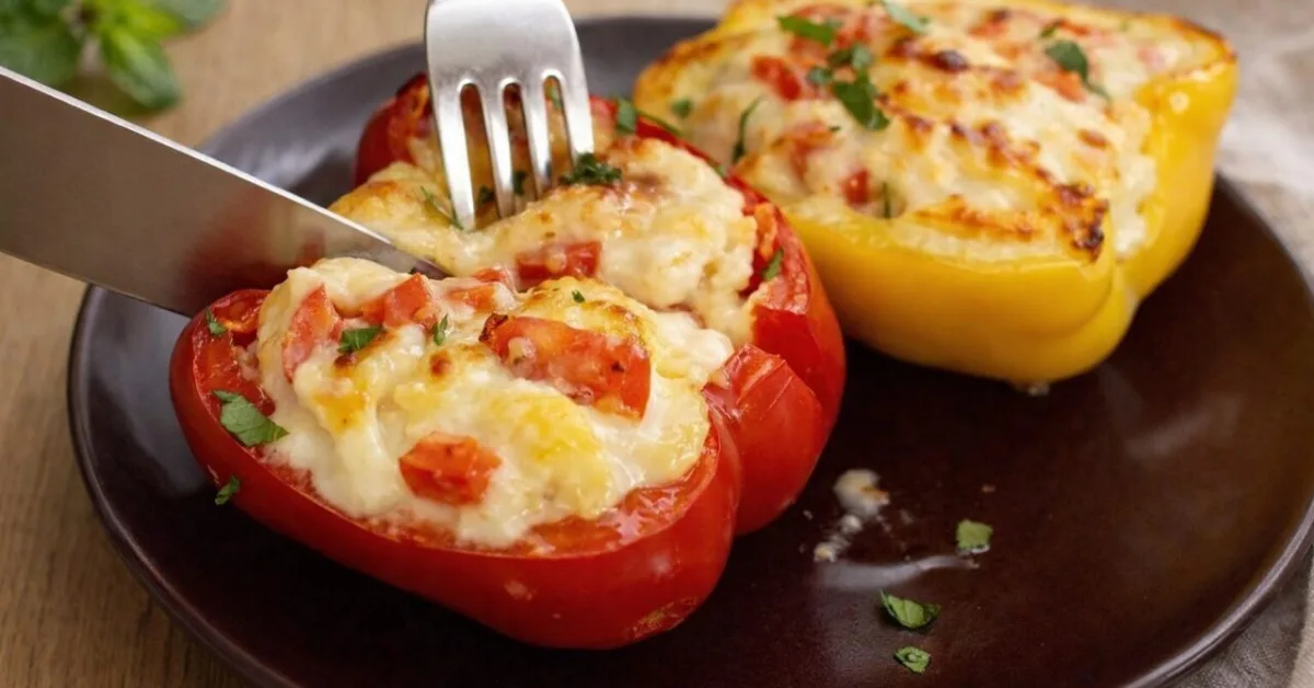 plnené papriky s kuracím mäsom