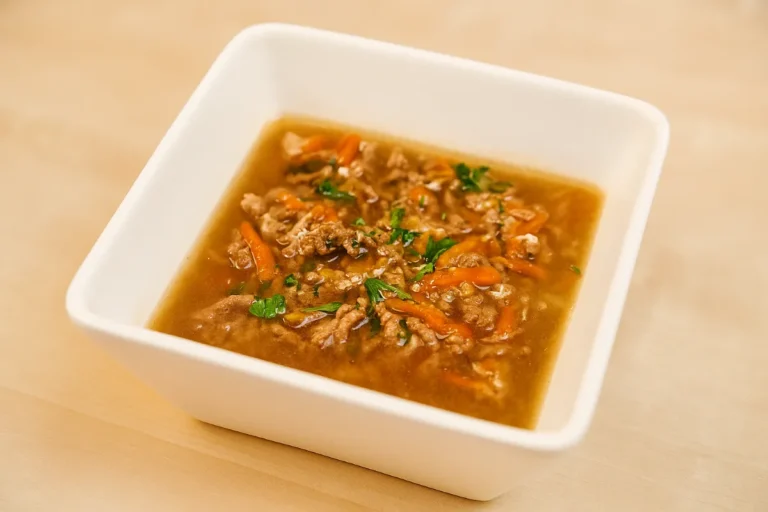 polievka z mletého mäsa