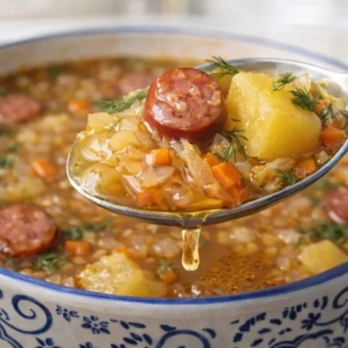 poľská kapustová polievka