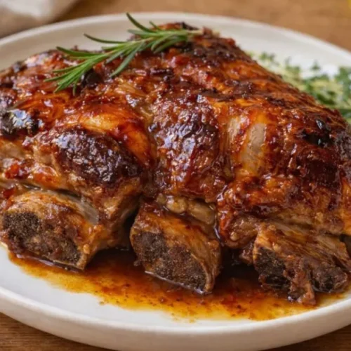 pomaly pečené hovädzie rebrá