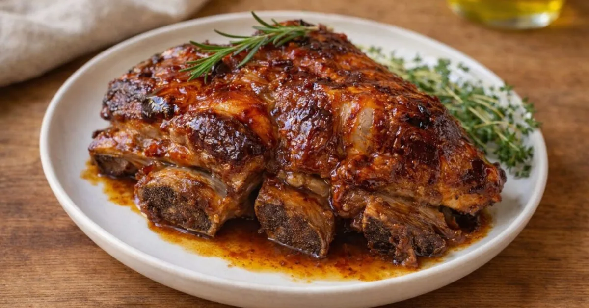 pomaly pečené hovädzie rebrá