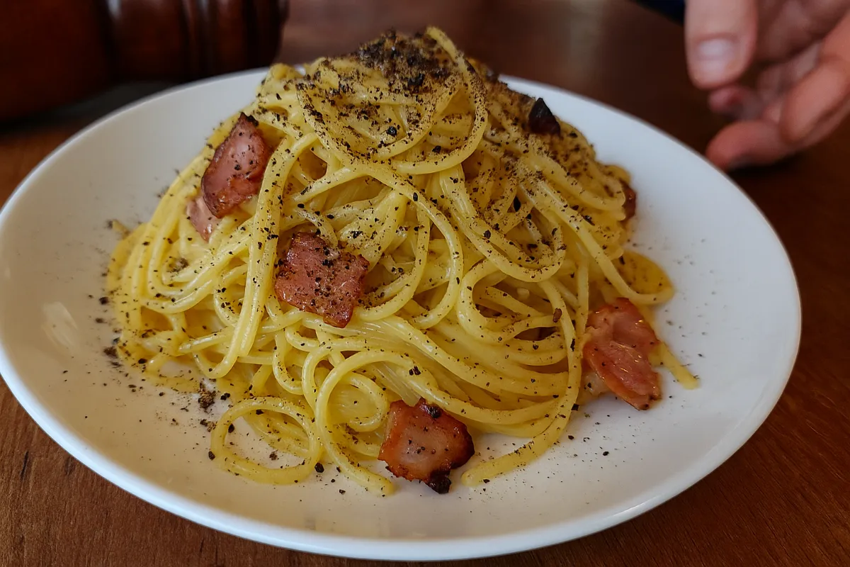 pravé špagety carbonara