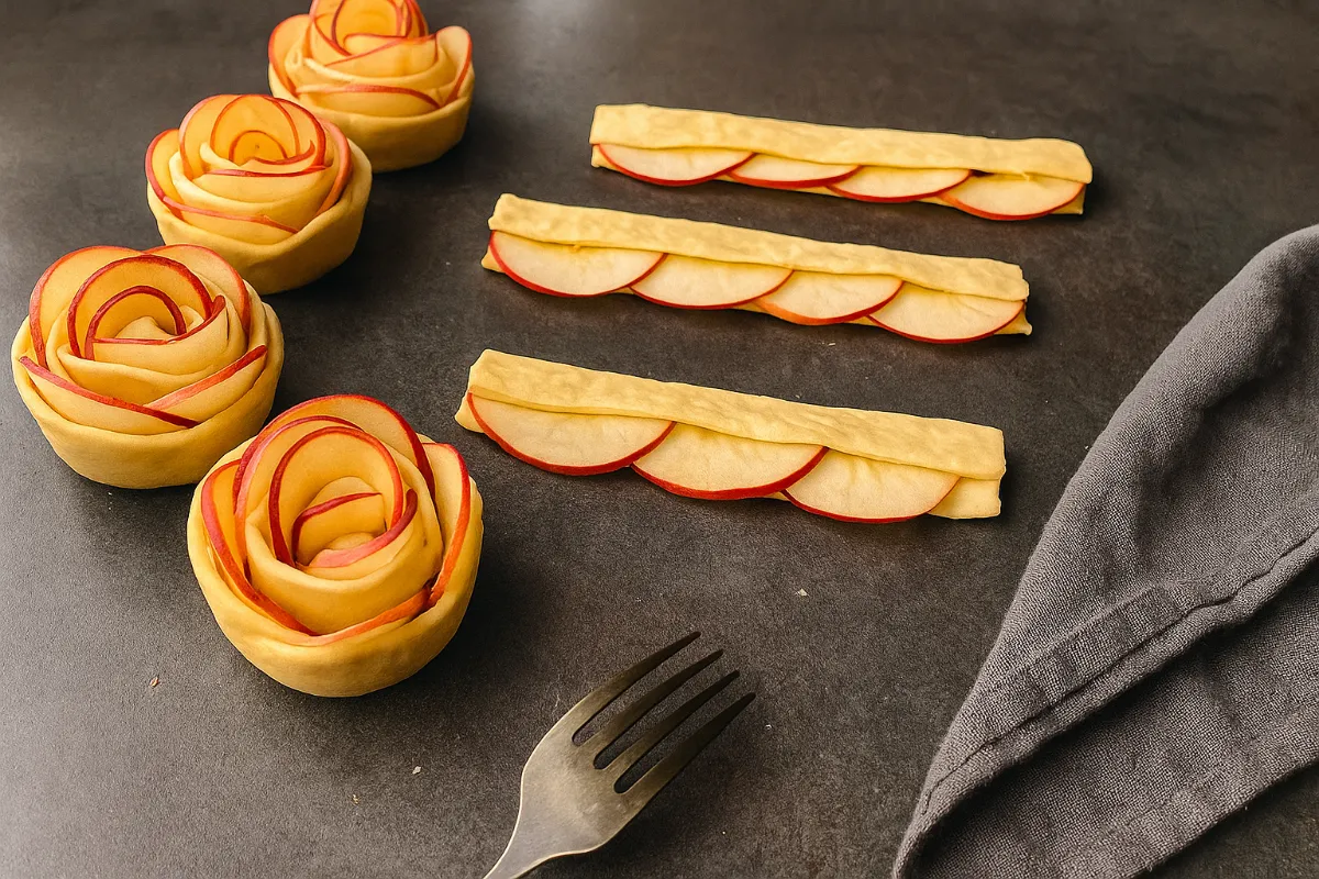 recept na jablčné ružičky