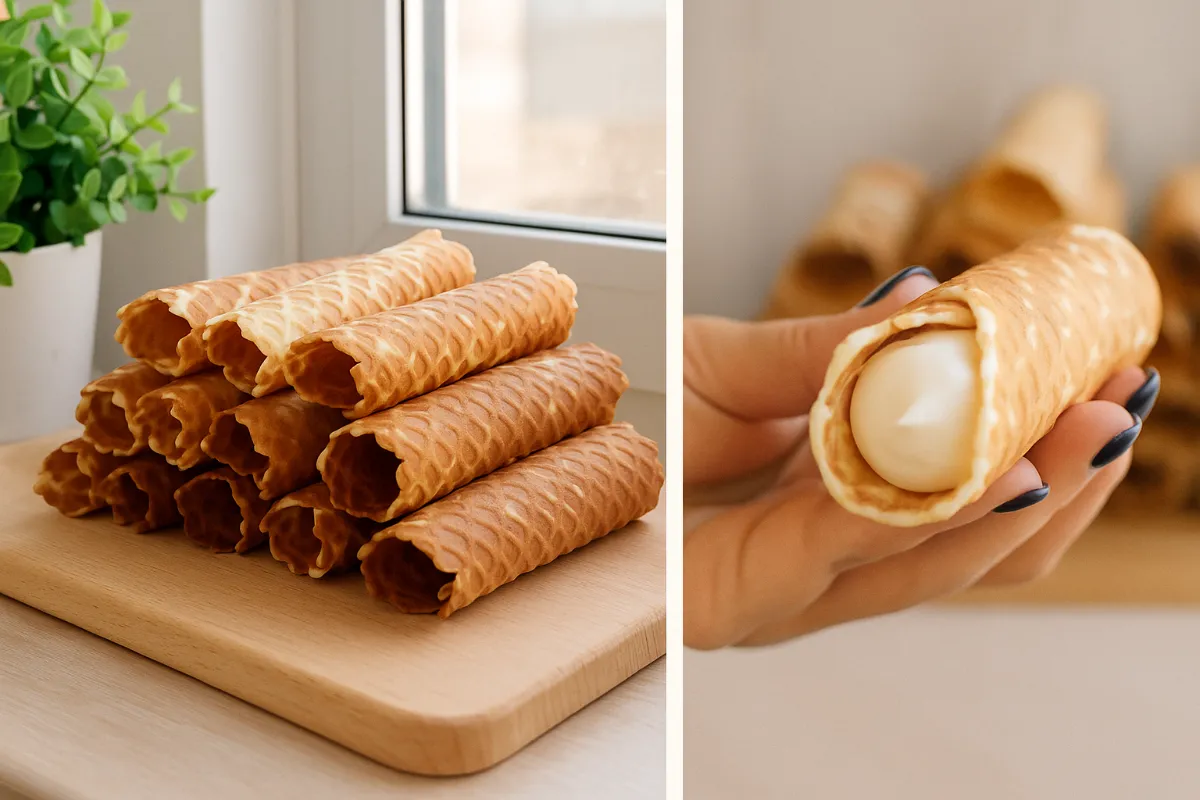 recept vaflové trubičky
