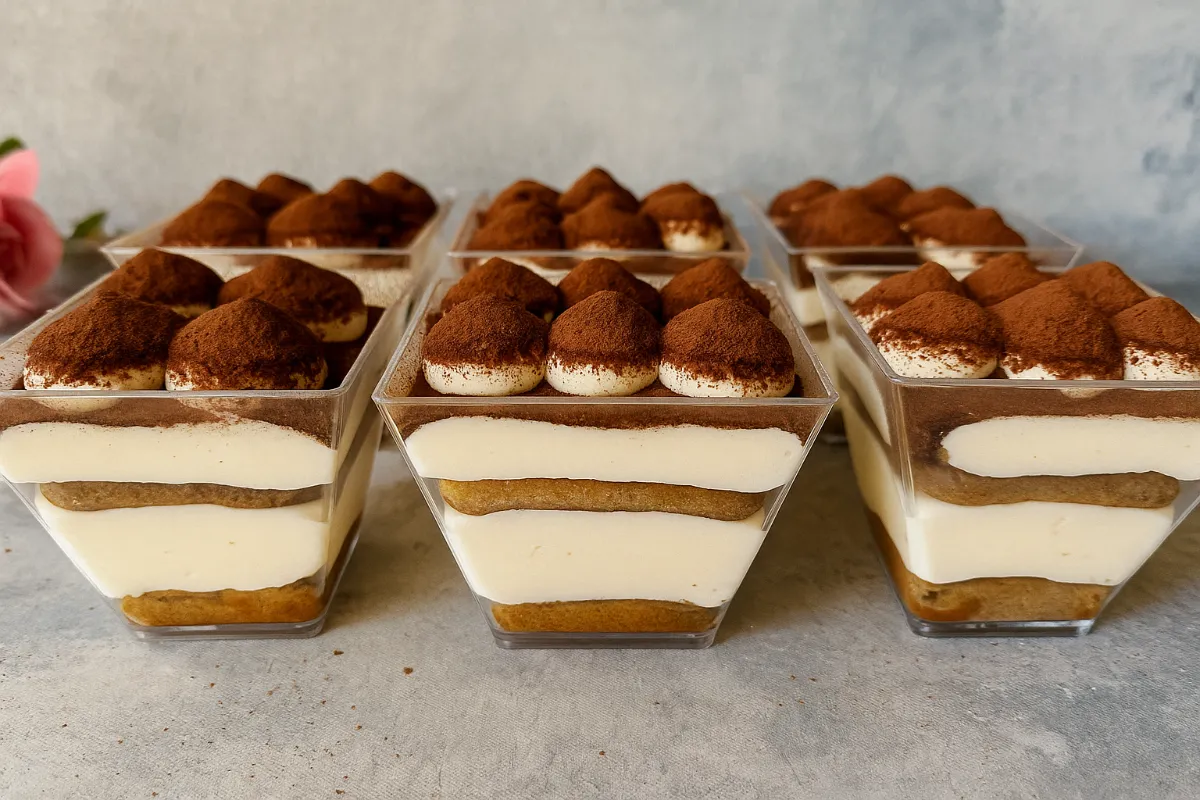 rýchle tiramisu poháre