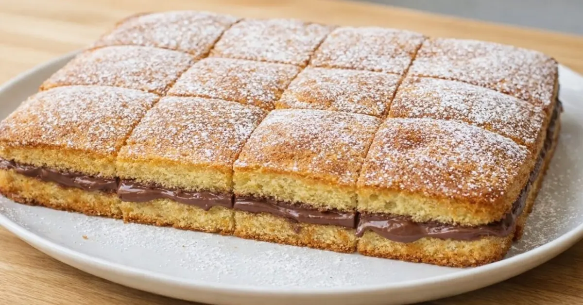 rýchly koláč s čokoládovým krémom