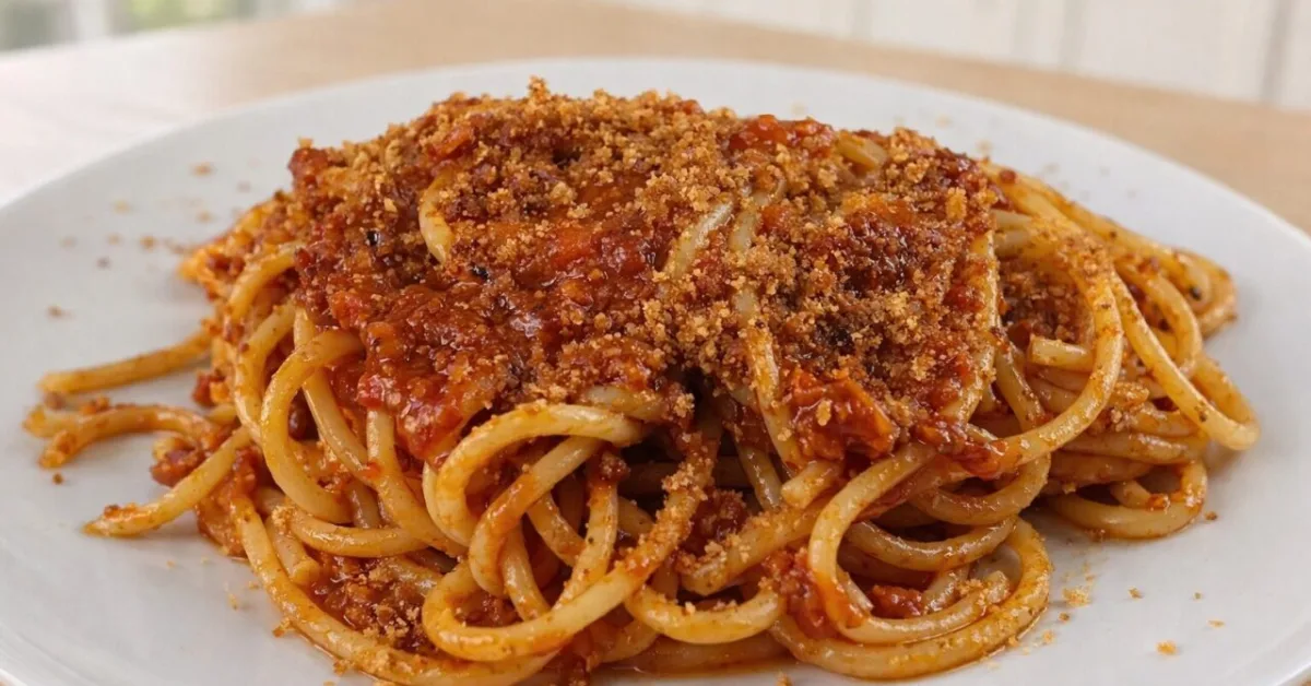 sicílske špagety so sušenými paradajkami