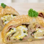 slaninový závin z lístkového cesta