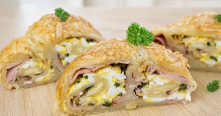 slaninový závin z lístkového cesta