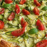 slaný cuketový koláč