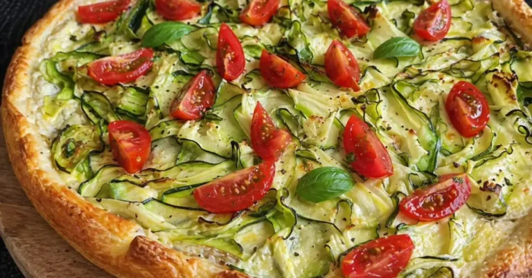 slaný cuketový koláč