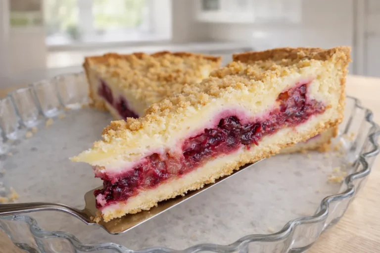 slivkový koláč s tvarohom