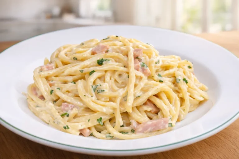 špagety s chrumkavou slaninou
